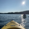Kayaking on Lake Fairlee